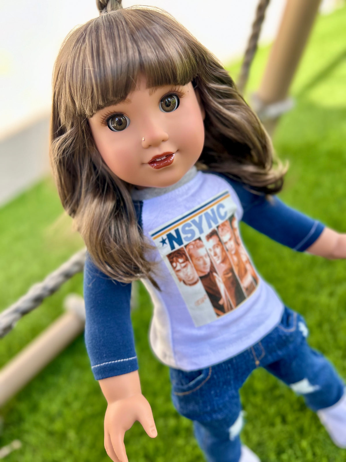 American Girl Doll  Custom 18 Inch doll Vegan Mohair Wig | 10-11 Head Size "Stretch Cap" | Made to Fit 18’’ American Girl Doll OG Meadowdolls braids (Copy) (Copy) (Copy)