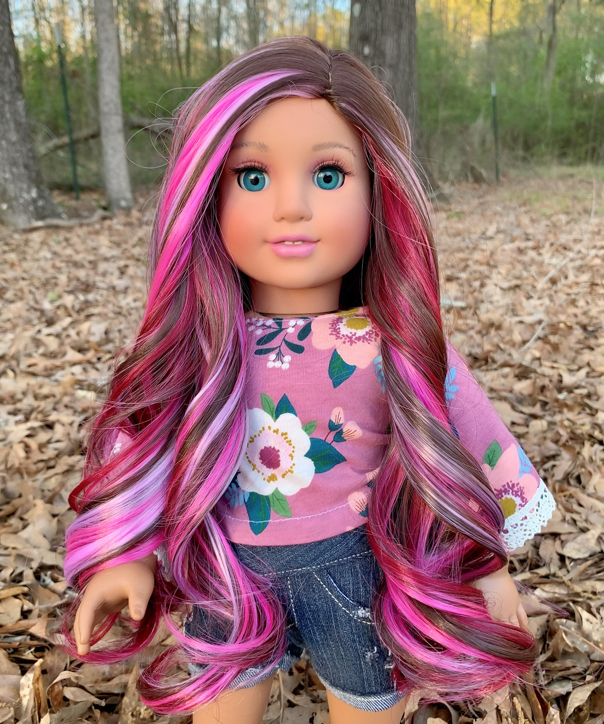 Zazou Dolls Exclusive Majesty WIG  Berry Twirl for 18 Inch dolls such as  OG & American Girl