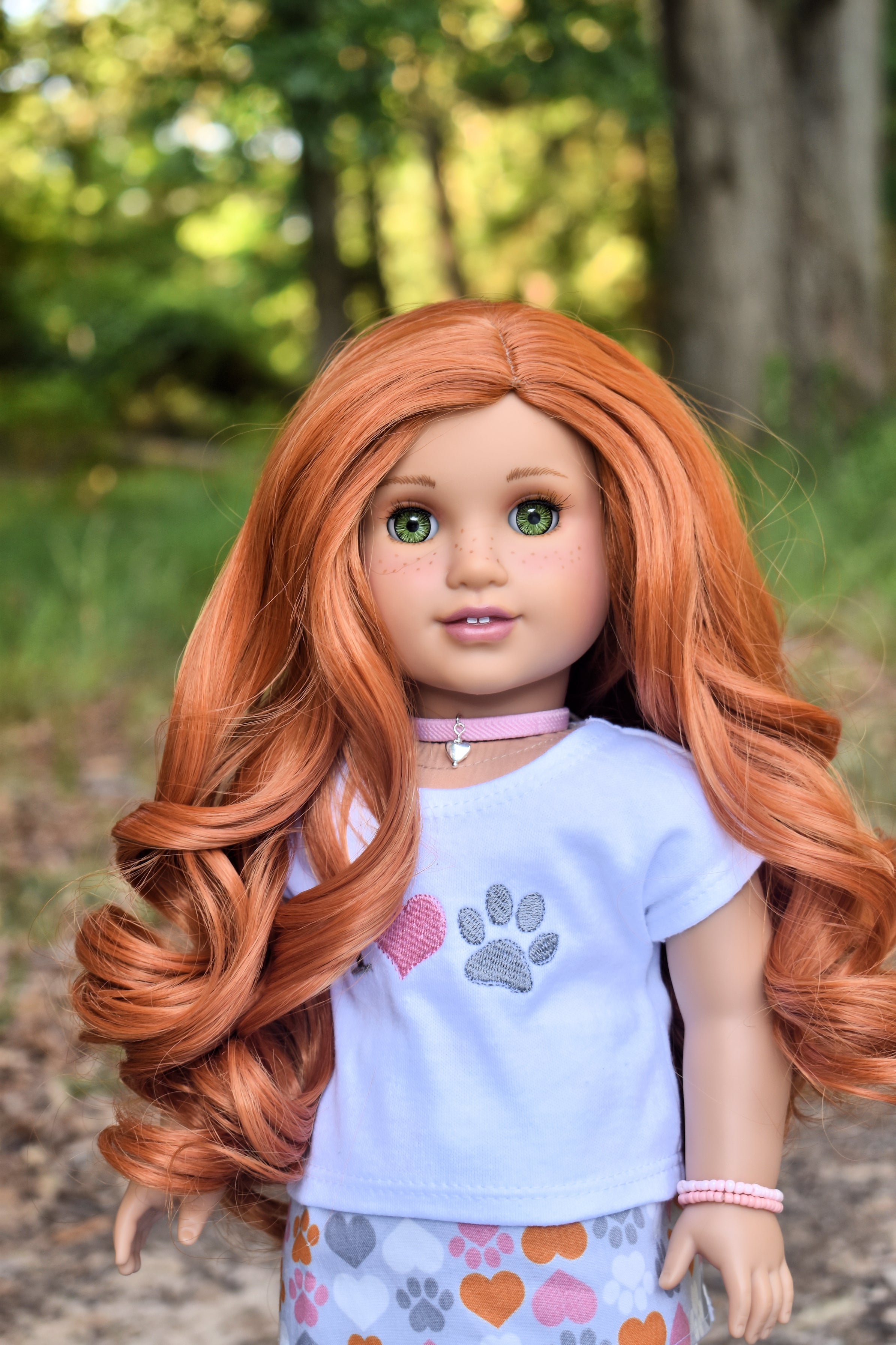 Zazou Dolls Exclusive Lovely WIG Mia for 18 Inch dolls such as OG and American Girl