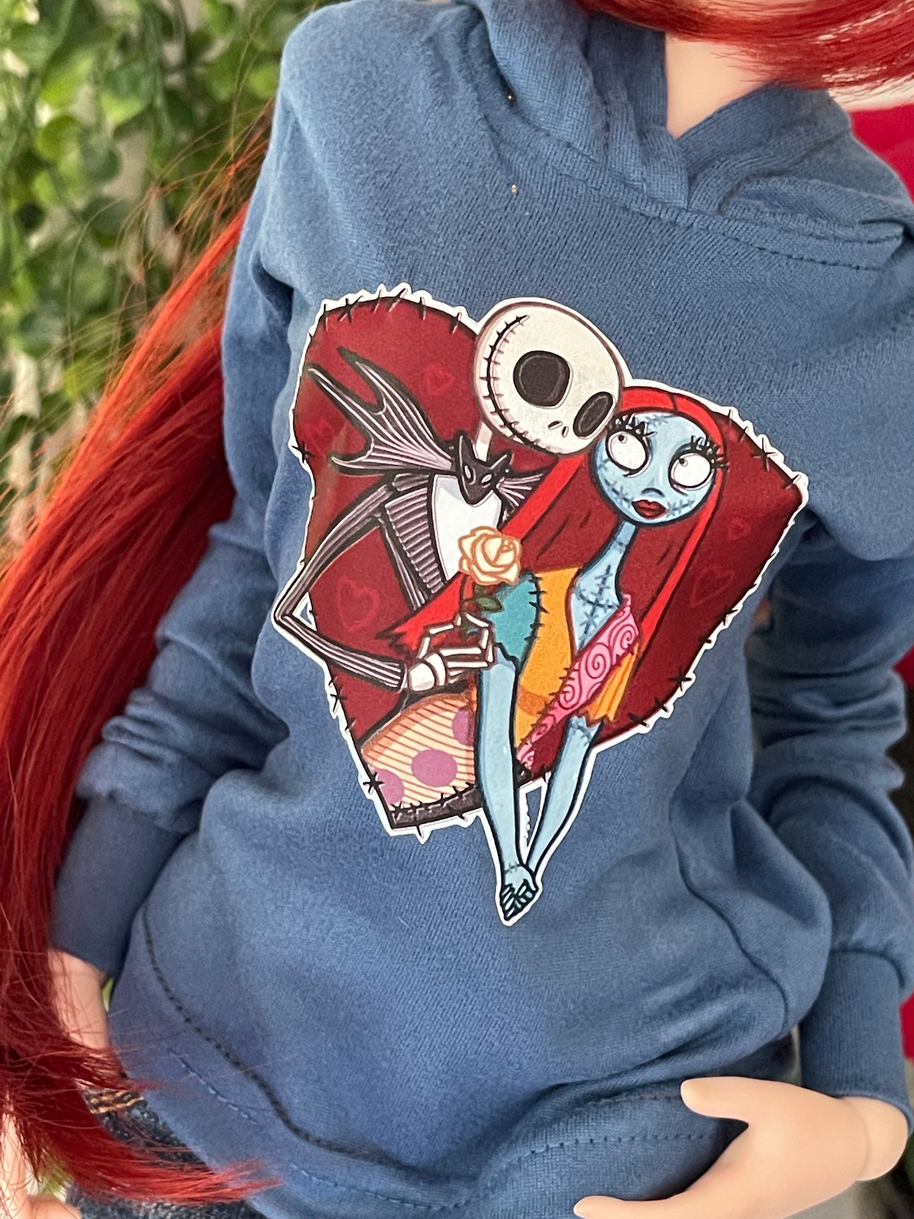 1/3 BJD Smart doll clothes Jack and Sally  Long Sleeve hoodie Fit BJD, Smart Dolls and similar Unisex Christmas delivery