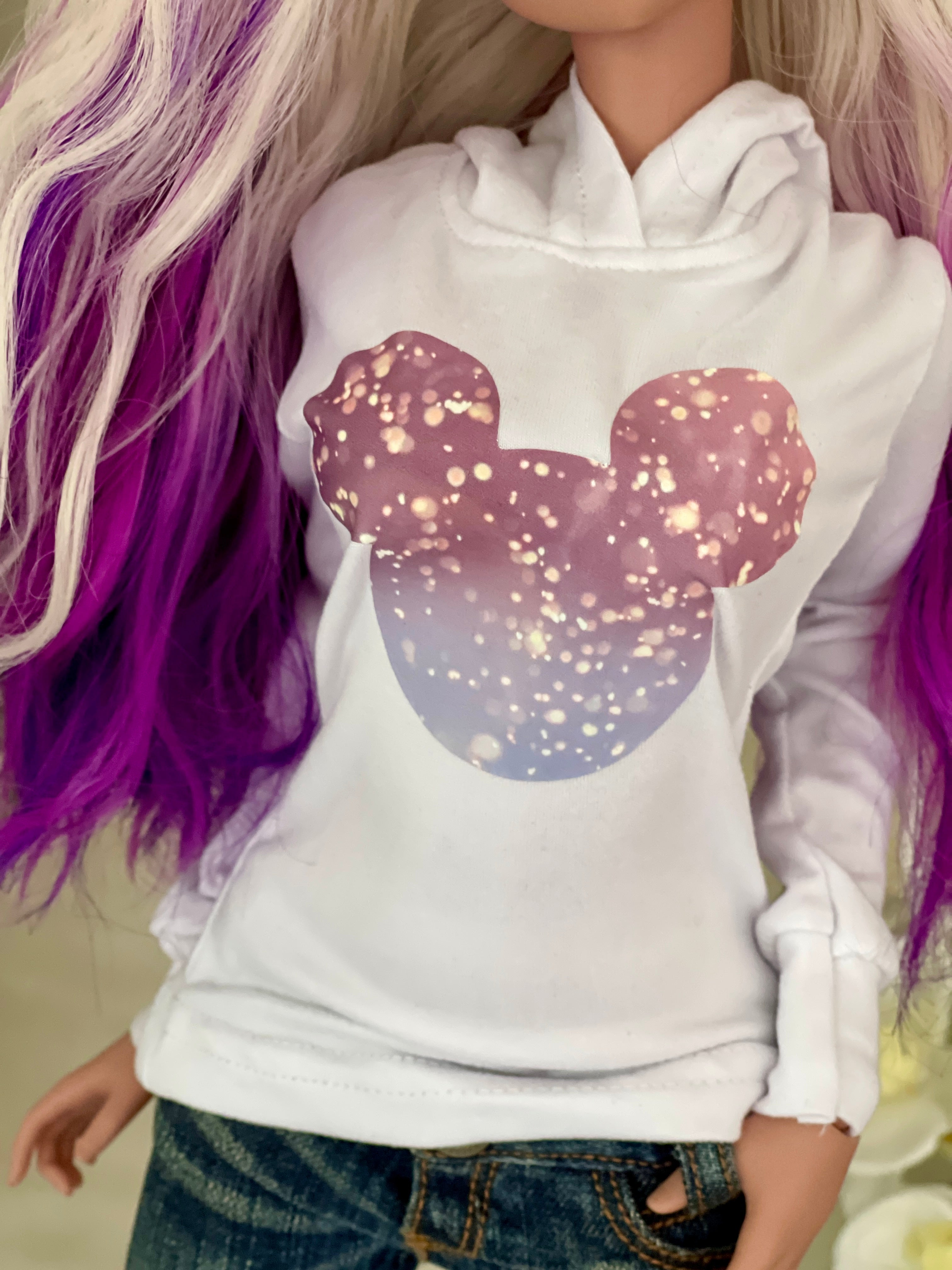 1/3 BJD Smart doll clothes Disney Long Sleeve hoodie Fit BJD, Smart Dolls and similar Unisex Christmas delivery