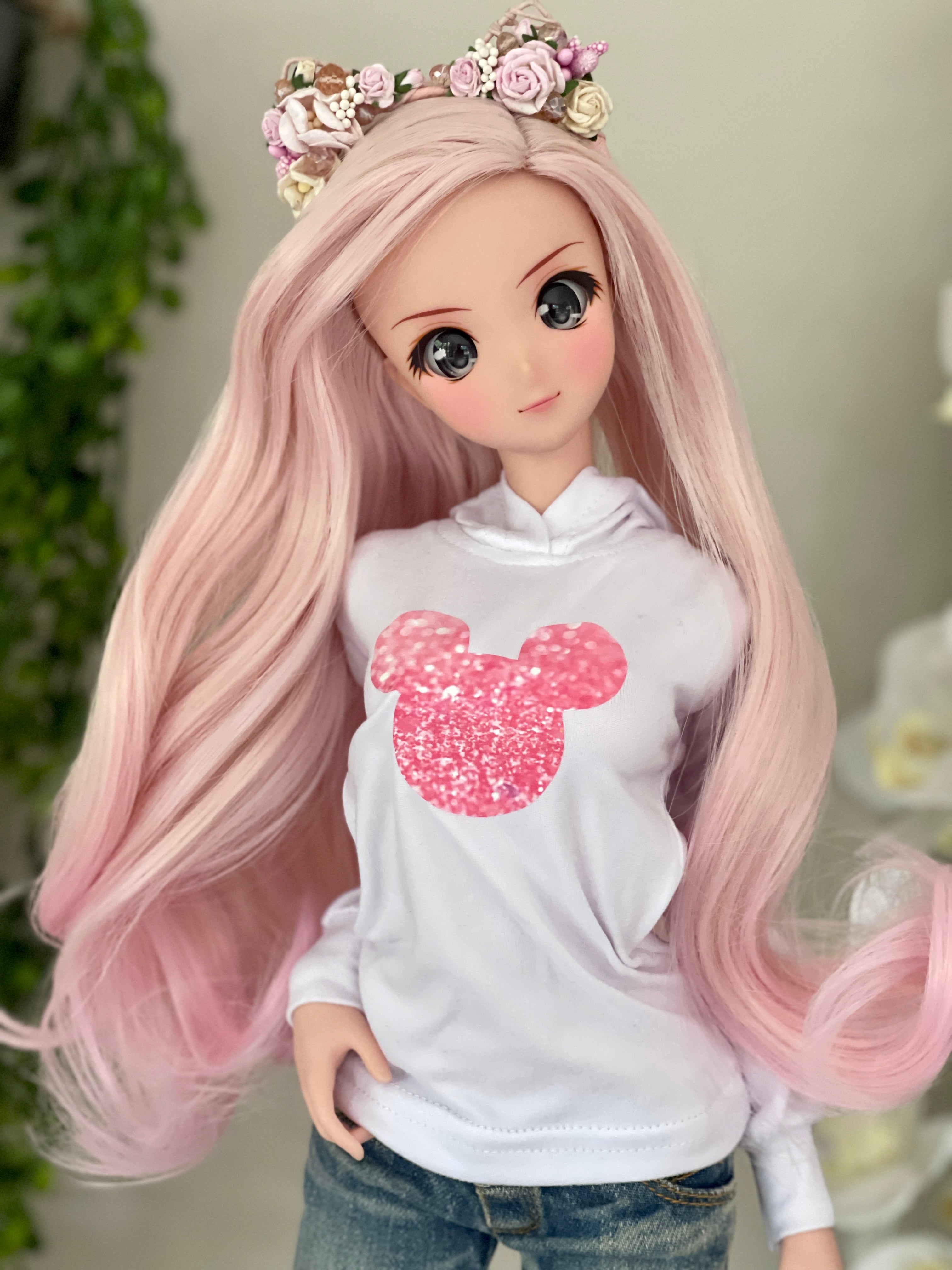 1/3 BJD Smart doll clothes Disney Long Sleeve hoodie Fit BJD, Smart Dolls and similar Unisex Christmas delivery