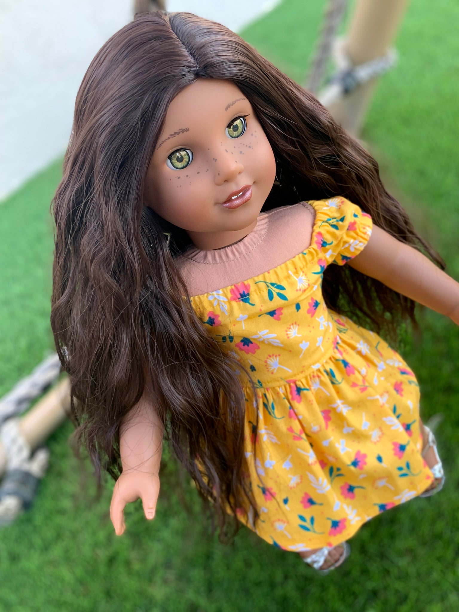 Zazou Dolls Exclusive Beach Waves WIG for 18 Inch dolls such as Our Generation, Journey Girls and American Girl