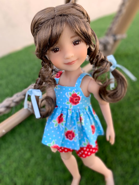Custom doll WIG Exclusive Vegan Mohair-fits 9-10" head size Kaye Wiggs, RRFF, wellie wishers, bjd, Girl for All Time"Loose Fit"