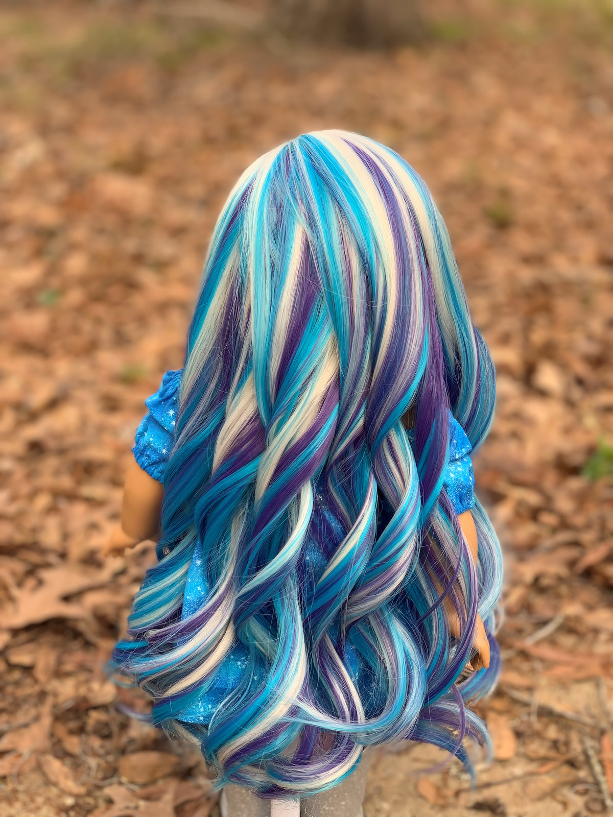 Zazou Dolls Exclusive  WIG  Moon Ocean for 18 Inch dolls such as OG and American Girl
