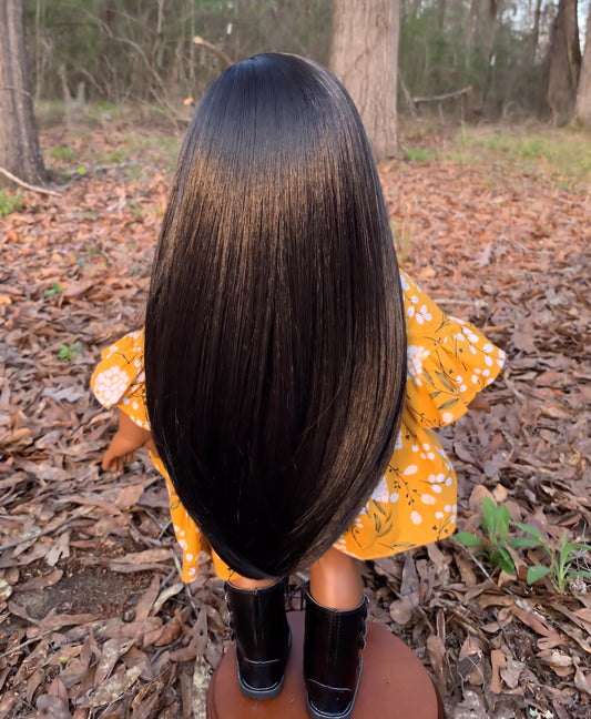 Zazou Dolls Exclusive Sweetie Ebony WIG  for 18 Inch dolls such as Journey, OG and American Girl