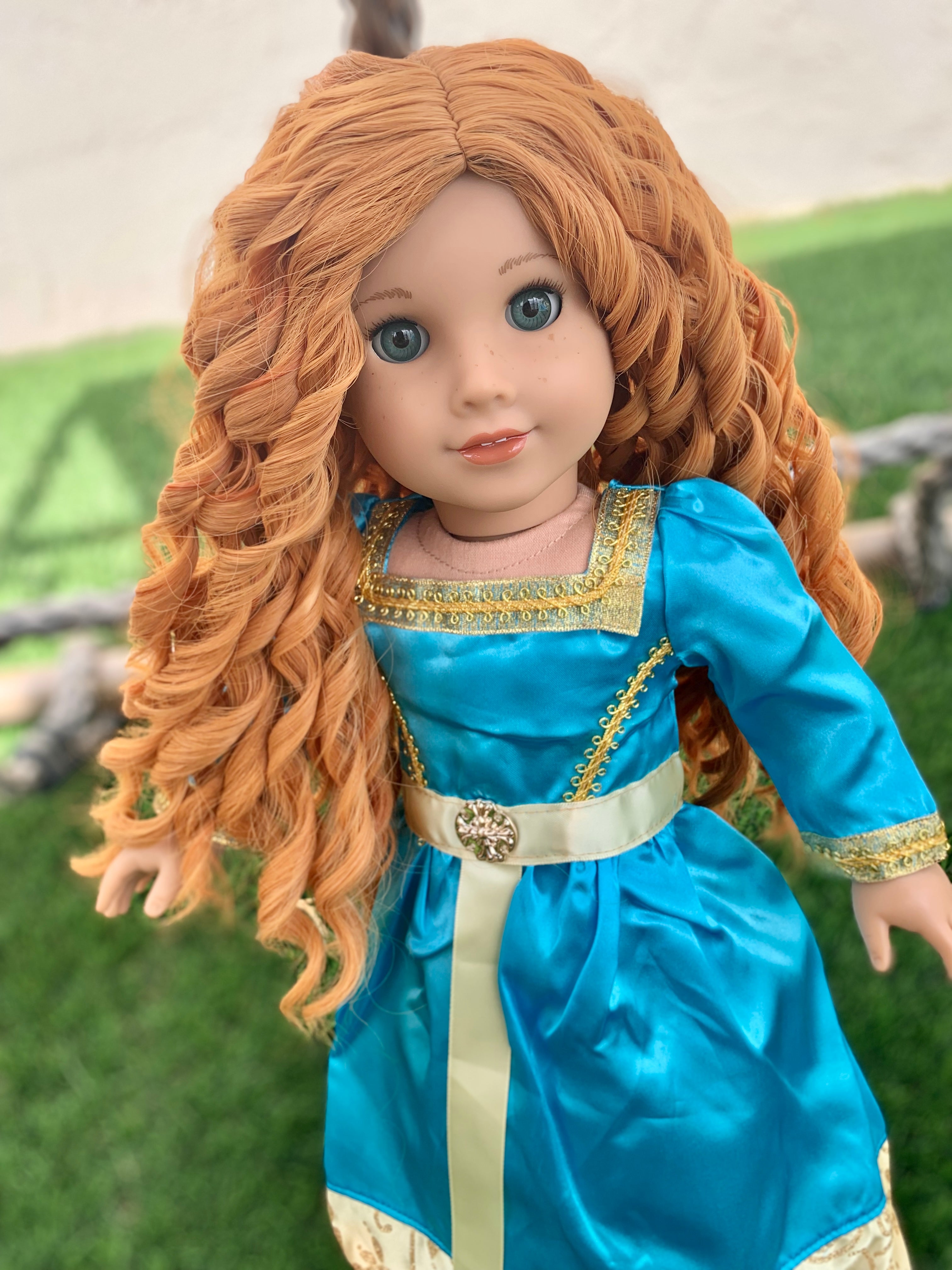 Zazou Dolls Exclusive  WIG Brave for 18 Inch dolls such as Our generation, Journey Girls and American Girl