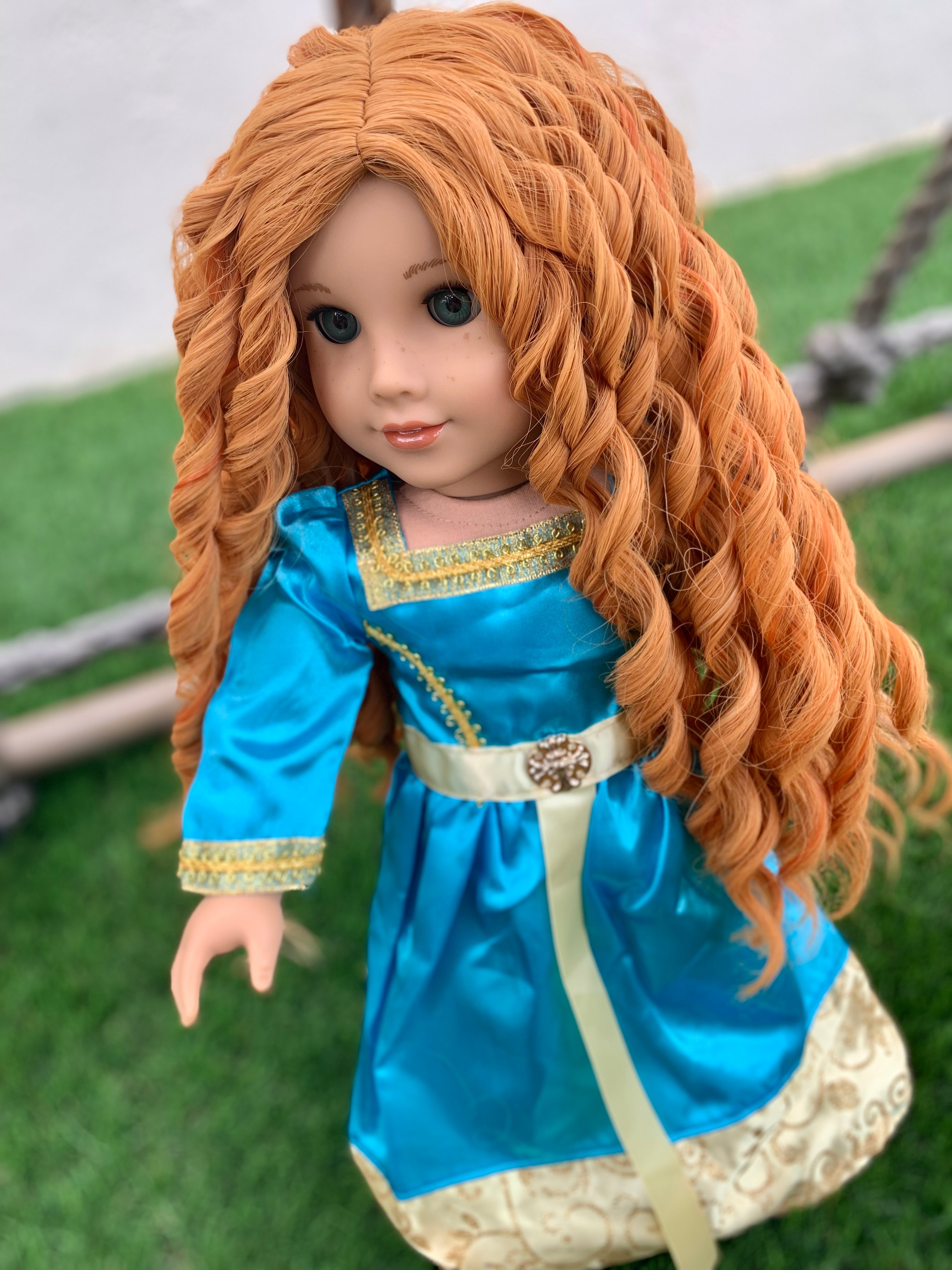 Zazou Dolls Exclusive  WIG Brave for 18 Inch dolls such as Our generation, Journey Girls and American Girl