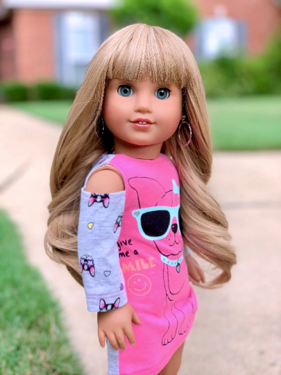 Zazou Dolls Exclusive Surfside Breeze WIG for 18 Inch dolls such as Our Generation, Journey Girls and American Girl Kirsten replacement