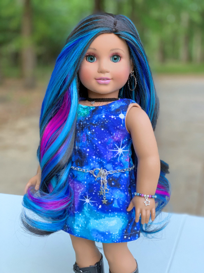 Zazou Dolls Exclusive Aurora WIG for 18 Inch dolls such as Journey, OG & American Girl