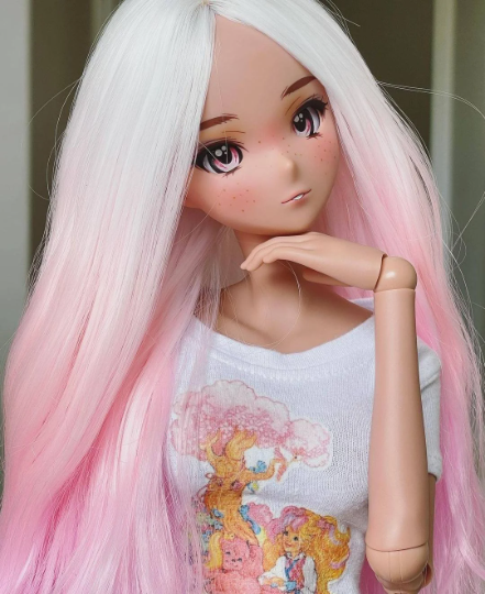 Custom doll Wig for Smart Dolls- Heat Safe - Tangle Resistant- 8.5" head size of Bjd, SD, Dollfie Dream dolls  ZaZou Dolls