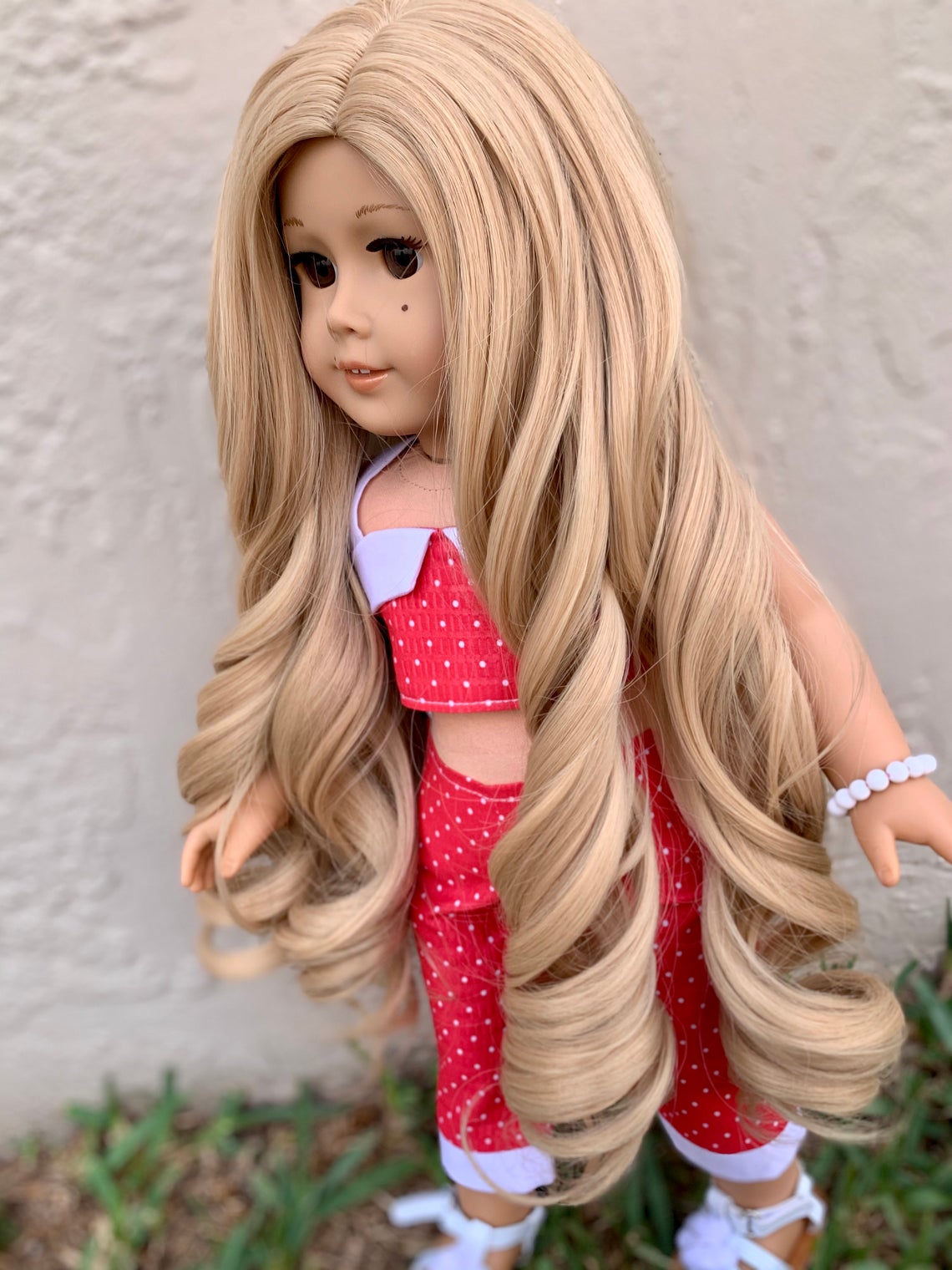 Zazou Dolls Exclusive Princess Honey WIG for 18 Inch dolls such as Our Generation, Journey Girls and American Girl