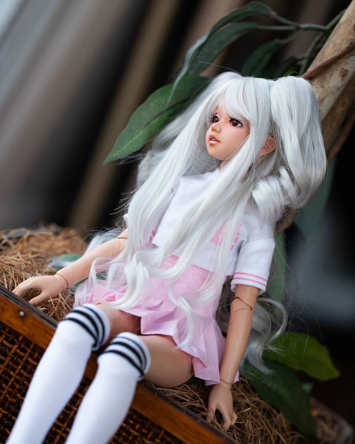 Custom doll Wig for Minifee Dolls- "TAN CAPS" 6-7" head size of Bjd, msd, Boneka ,Fairyland Minifee dolls anime limited