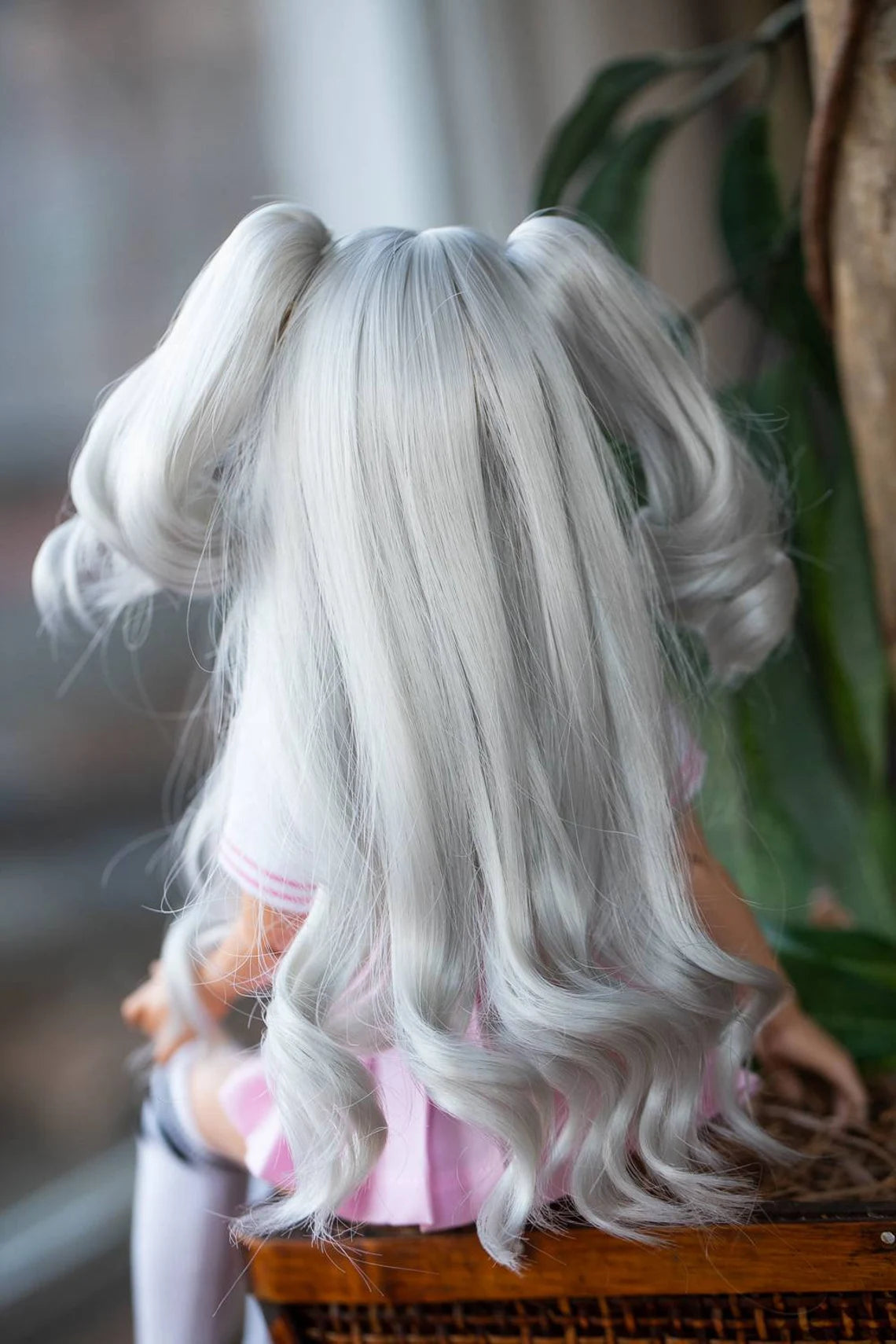 Custom doll Wig for Minifee Dolls- "TAN CAPS" 6-7" head size of Bjd, msd, Boneka ,Fairyland Minifee dolls anime limited