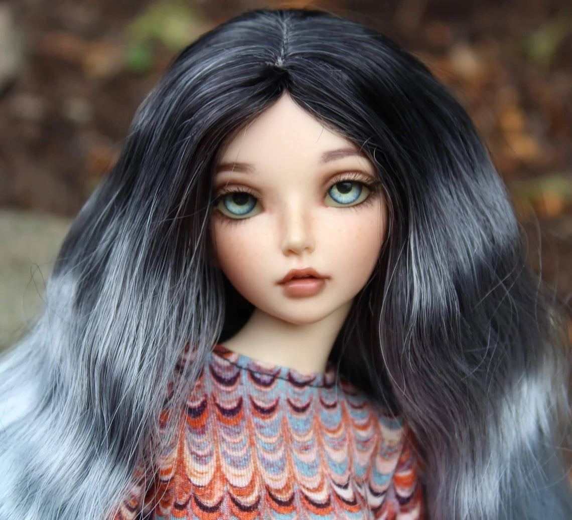 Custom doll Wig for Minifee 1/4 BJD Dolls- "TAN CAPS" 6-7" head size of Bjd, msd, Boneka ,Fairyland Minifee dolls unicorn limited