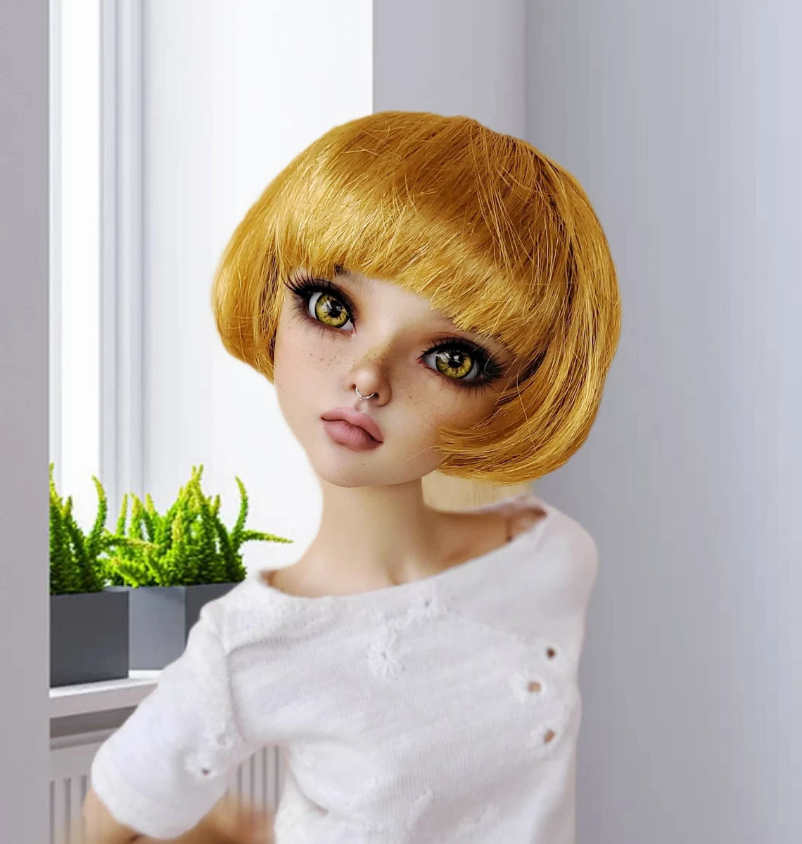 Custom doll Wig for Minifee 1 4 BJD Dolls