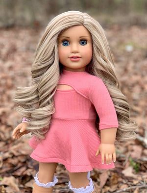 Zazou Dolls Exclusive Lovely WIG Sandy Beach for 18 Inch dolls such as Journey and American Girl