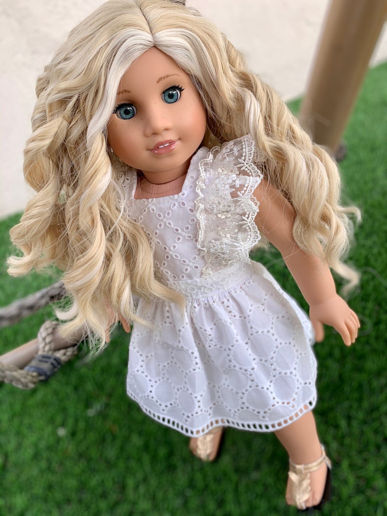 Zazou Dolls Exclusive Blonde Angel WIG for 18 Inch dolls such as Our Generation, Journey Girls and American Girl