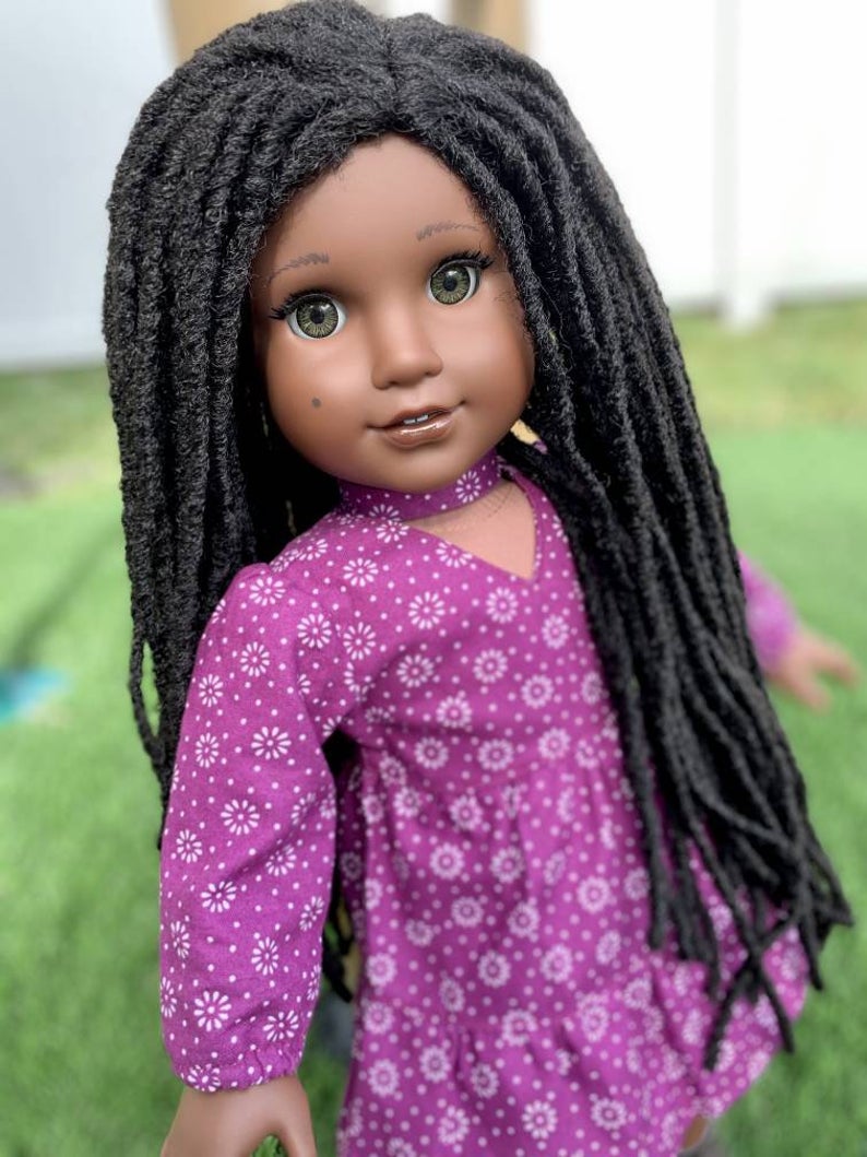 Zazou Dolls Exclusive WIG Danai Locs for 18 Inch dolls such as Our Generation, Journey and  and American Girl