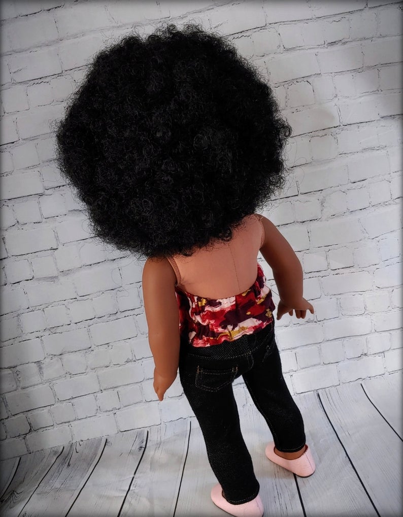 Zazou Dolls Exclusive WIG Imani Afro for 18 Inch dolls such as Our Generation, Journey and  and American Girl
