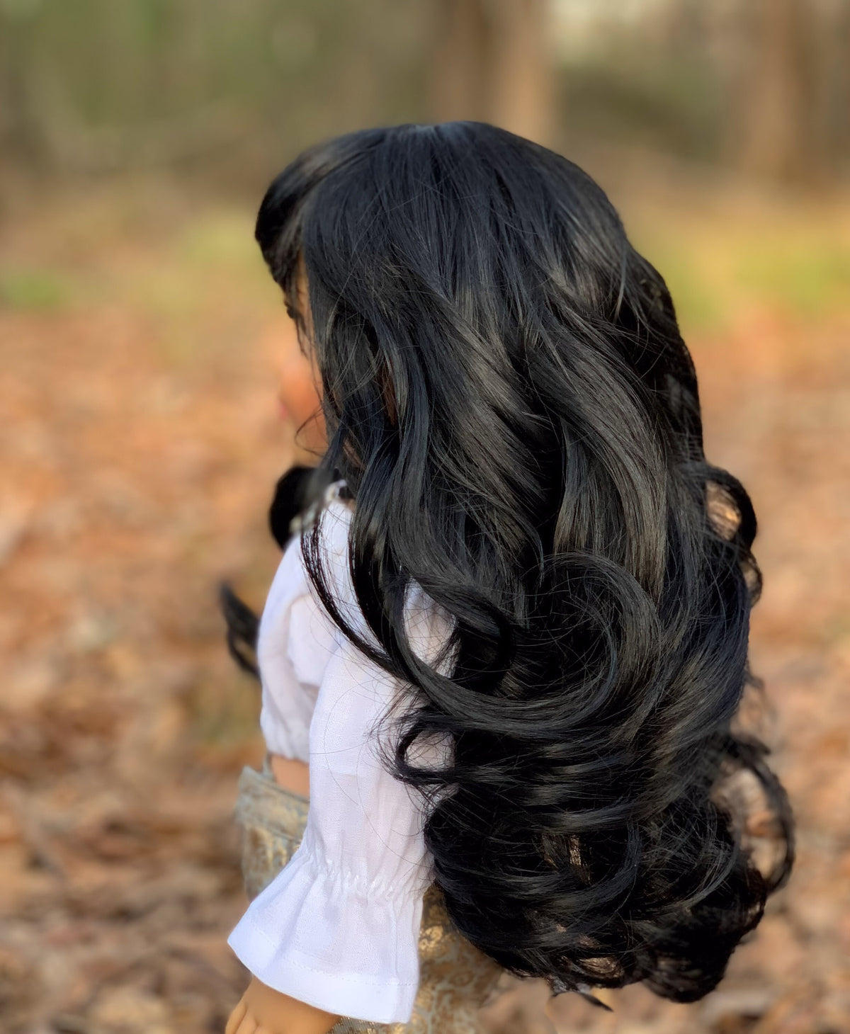 Zazou Custom doll wig for 18" American Girl Dolls - Heat Safe - Tangle Resistant - fits 10-11" head size of 18" dolls OG Blythe BJD Gotz
