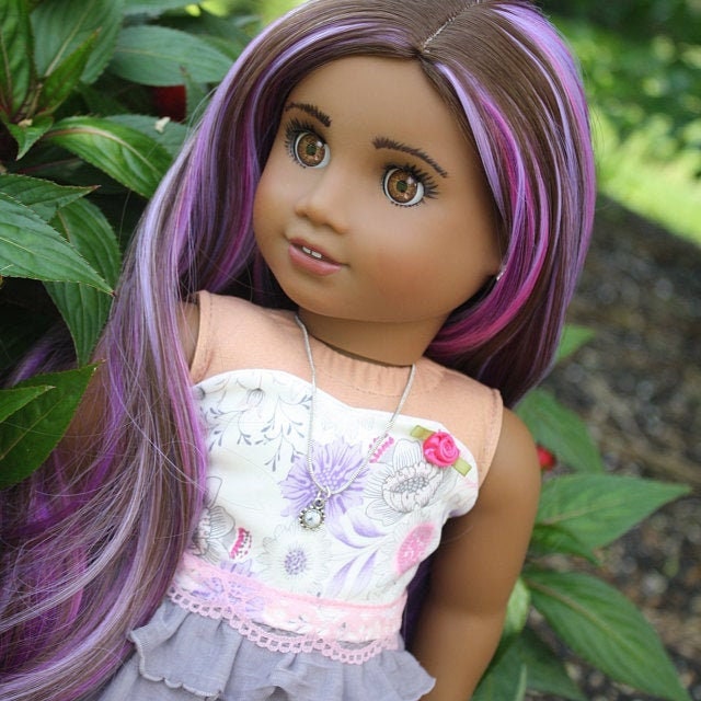 Custom doll wig for 18