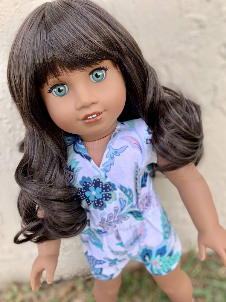 PREORDER Custom doll wig for 18" American Girl Dolls - Heat Safe - Tangle Resistant - fits 10-11" head size of 18" dolls OG Blythe BJD Gotz