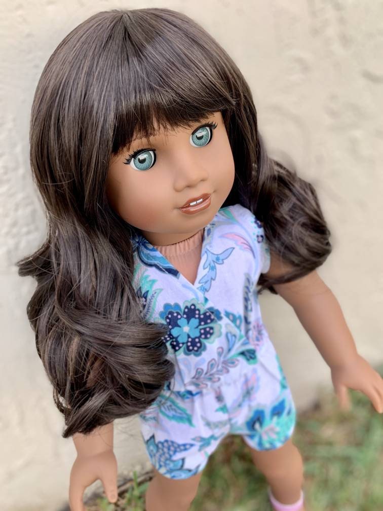 PREORDER Custom doll wig for 18" American Girl Dolls - Heat Safe - Tangle Resistant - fits 10-11" head size of 18" dolls OG Blythe BJD Gotz