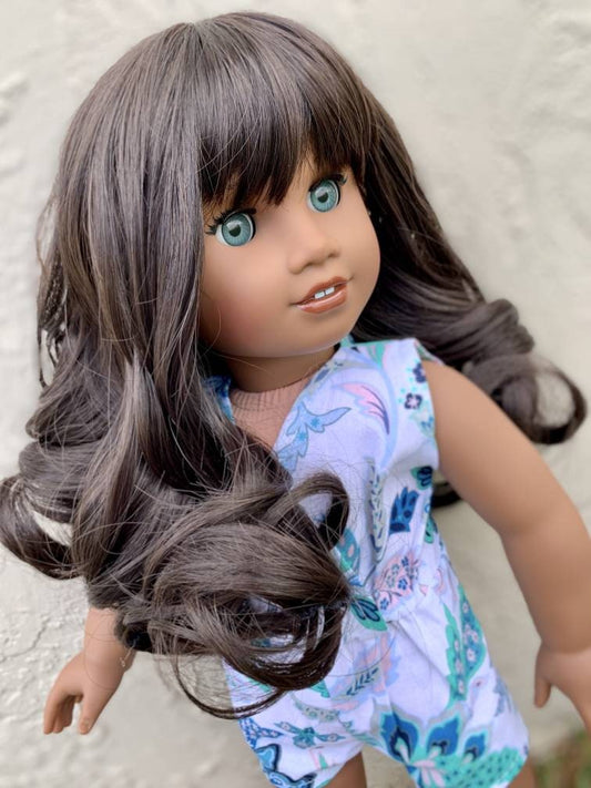 PREORDER Custom doll wig for 18" American Girl Dolls - Heat Safe - Tangle Resistant - fits 10-11" head size of 18" dolls OG Blythe BJD Gotz
