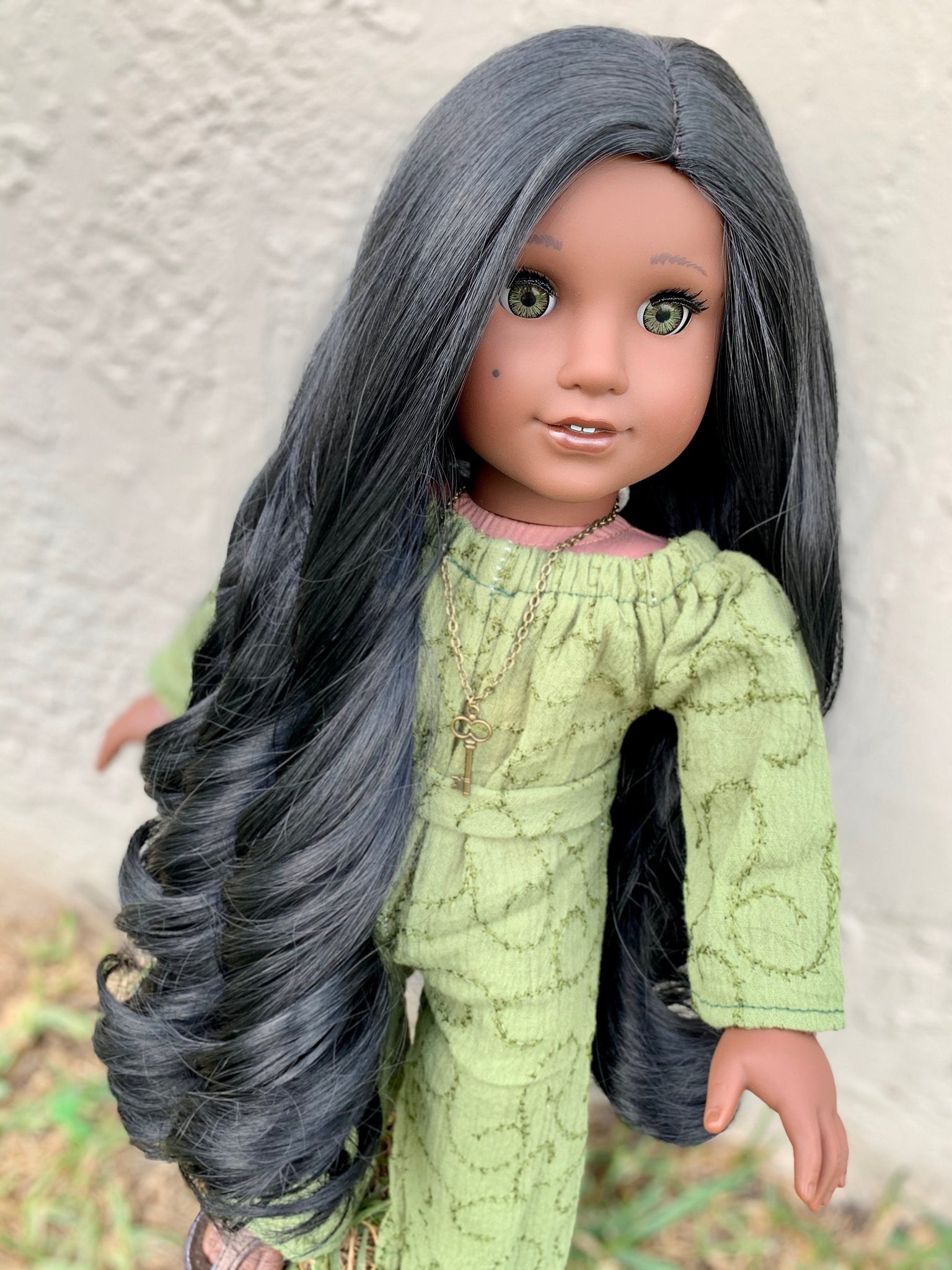 Custom doll wig for 18