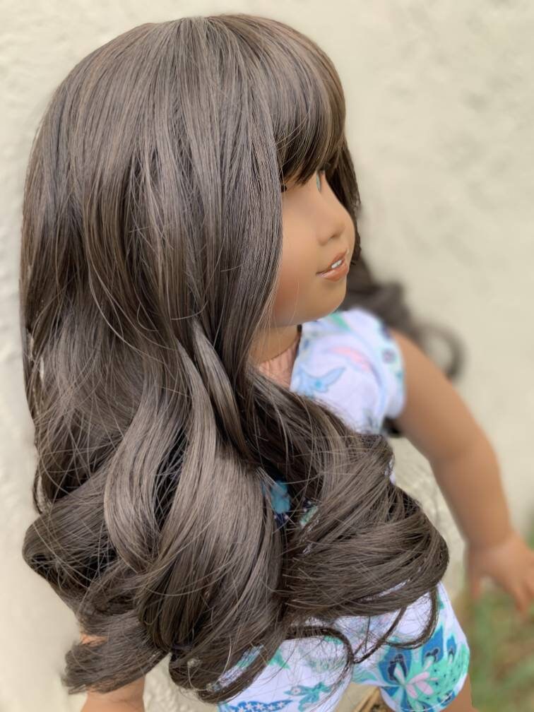 PREORDER Custom doll wig for 18" American Girl Dolls - Heat Safe - Tangle Resistant - fits 10-11" head size of 18" dolls OG Blythe BJD Gotz