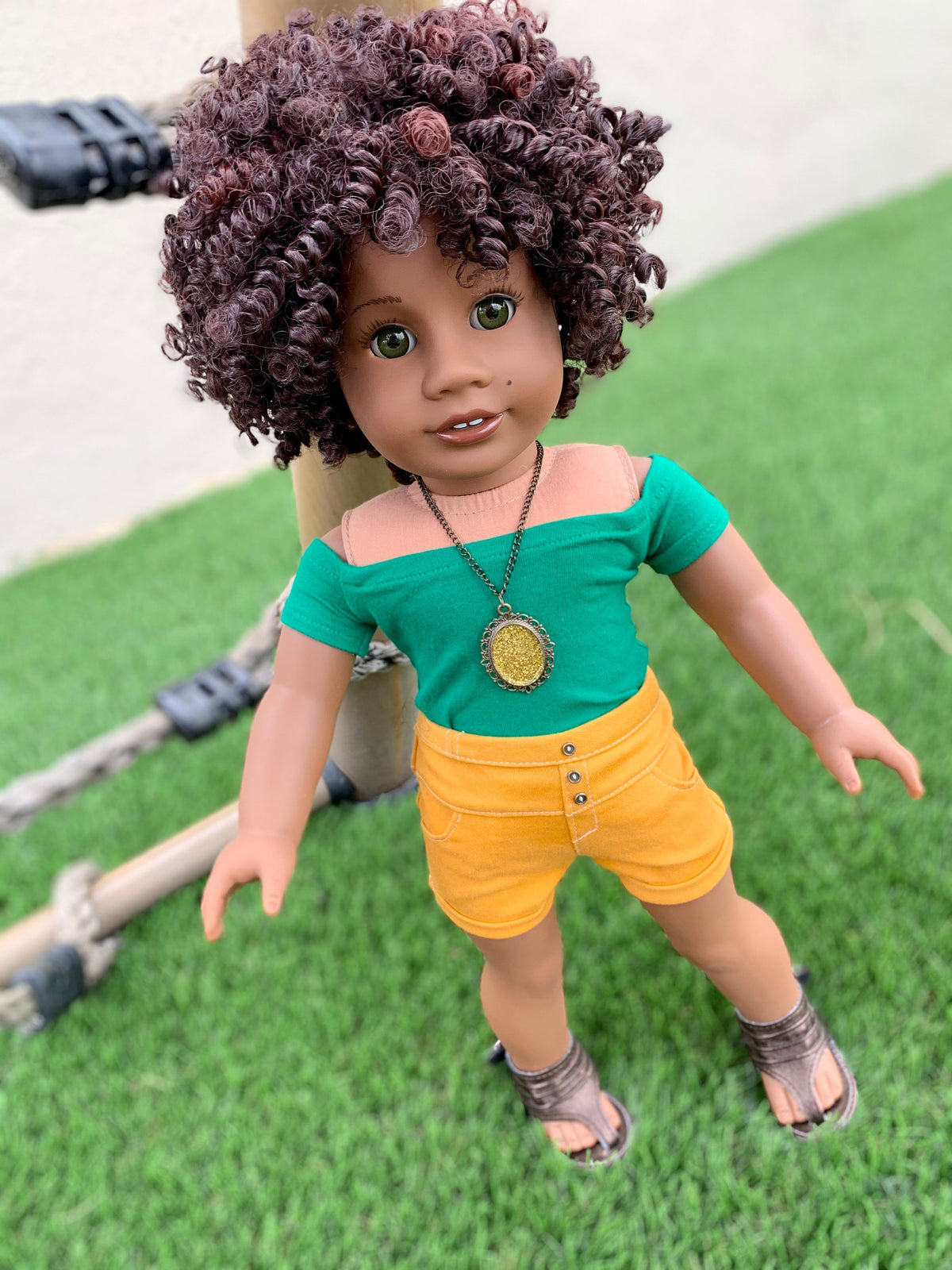 Custom doll wig for 18" American Girl Dolls Tangle Resistant - fits 10-11" head size of 18" dolls OG Blythe BJD Gotz AA!!