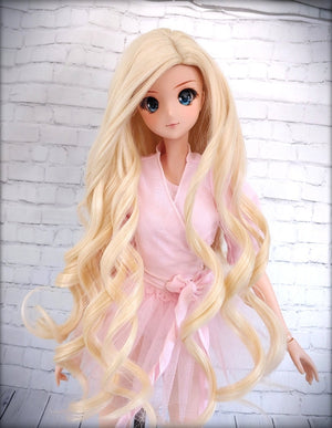 Custom doll Wig for Smart Dolls- Heat Safe - Tangle Resistant- 8.5" head size of Bjd, SD, Dollfie Dream dolls Melody replacement