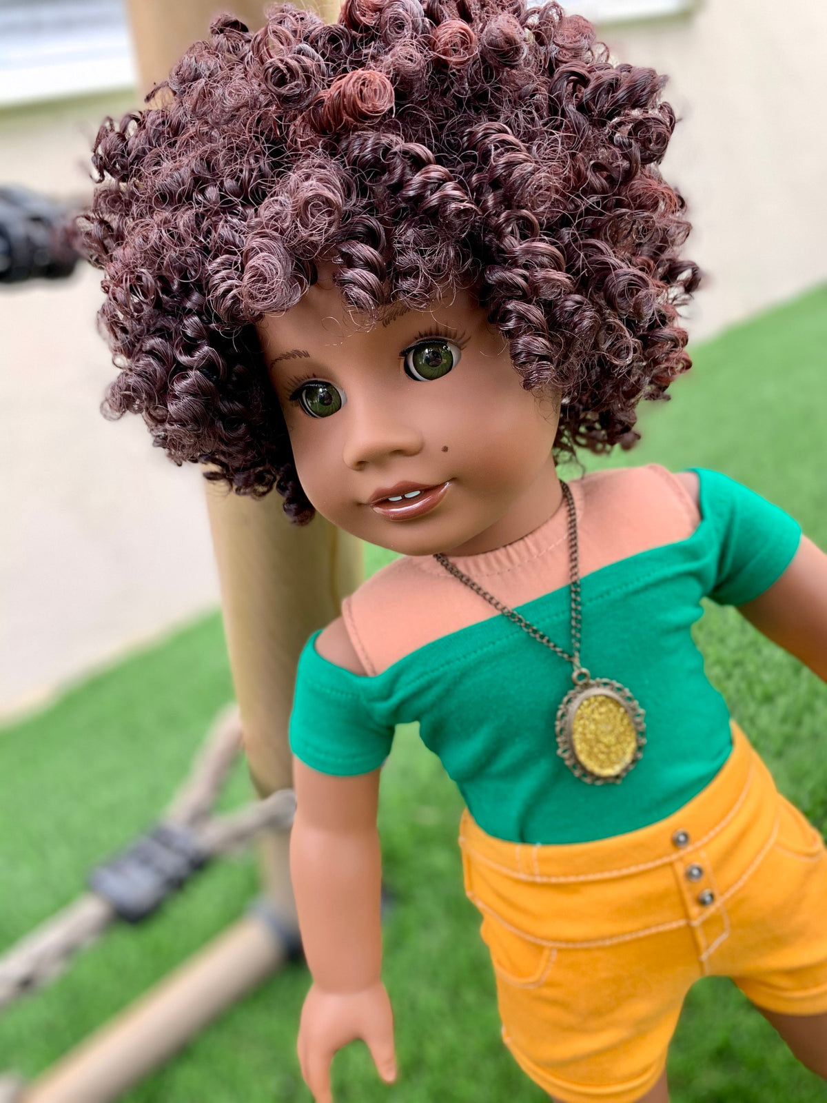 Custom doll wig for 18" American Girl Dolls Tangle Resistant - fits 10-11" head size of 18" dolls OG Blythe BJD Gotz AA!!