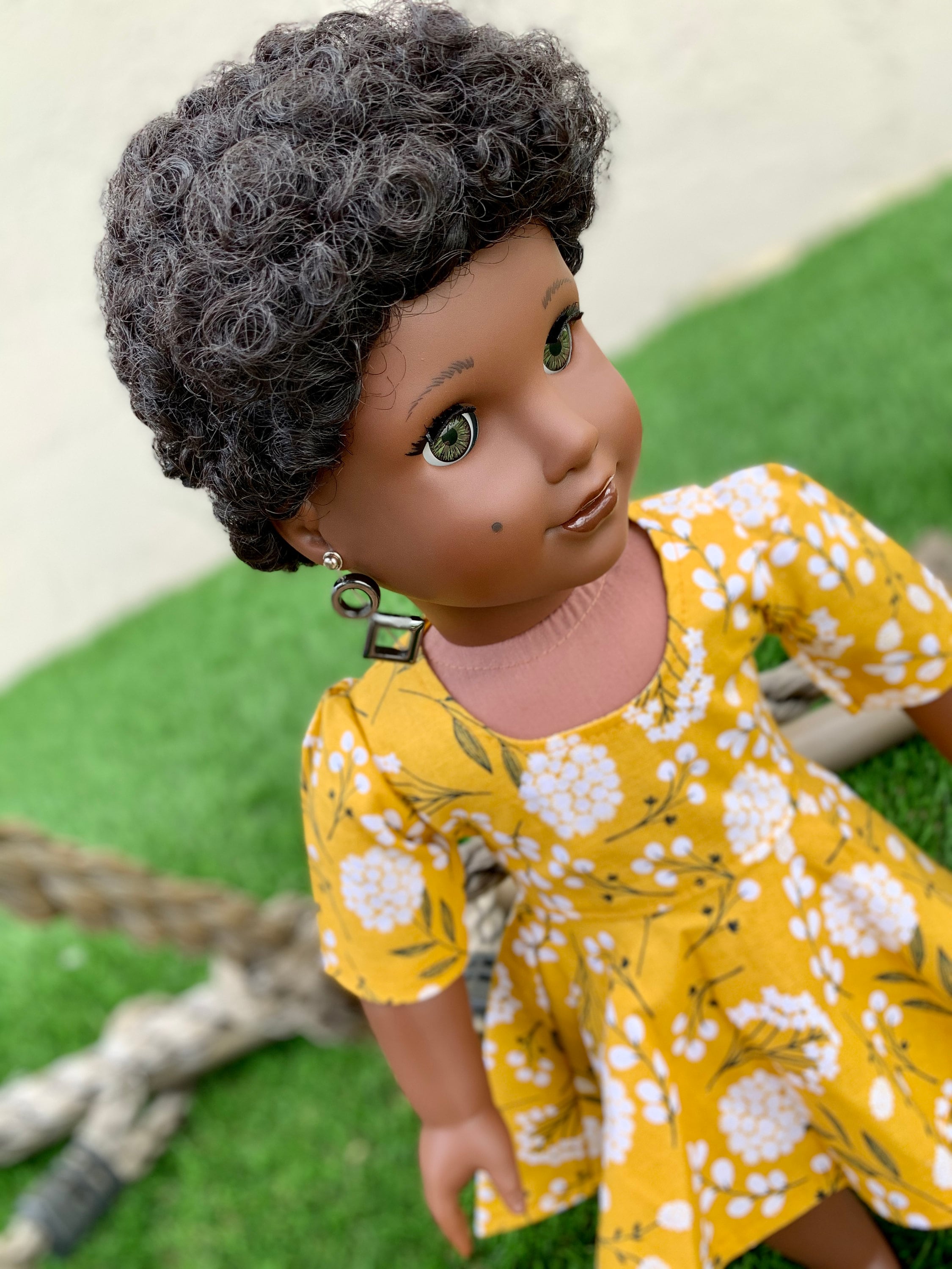 Custom doll wig for 18" American Girl Dolls Tangle Resistant - fits 10-11" head size of 18" dolls OG Blythe BJD Gotz AA Fro !!
