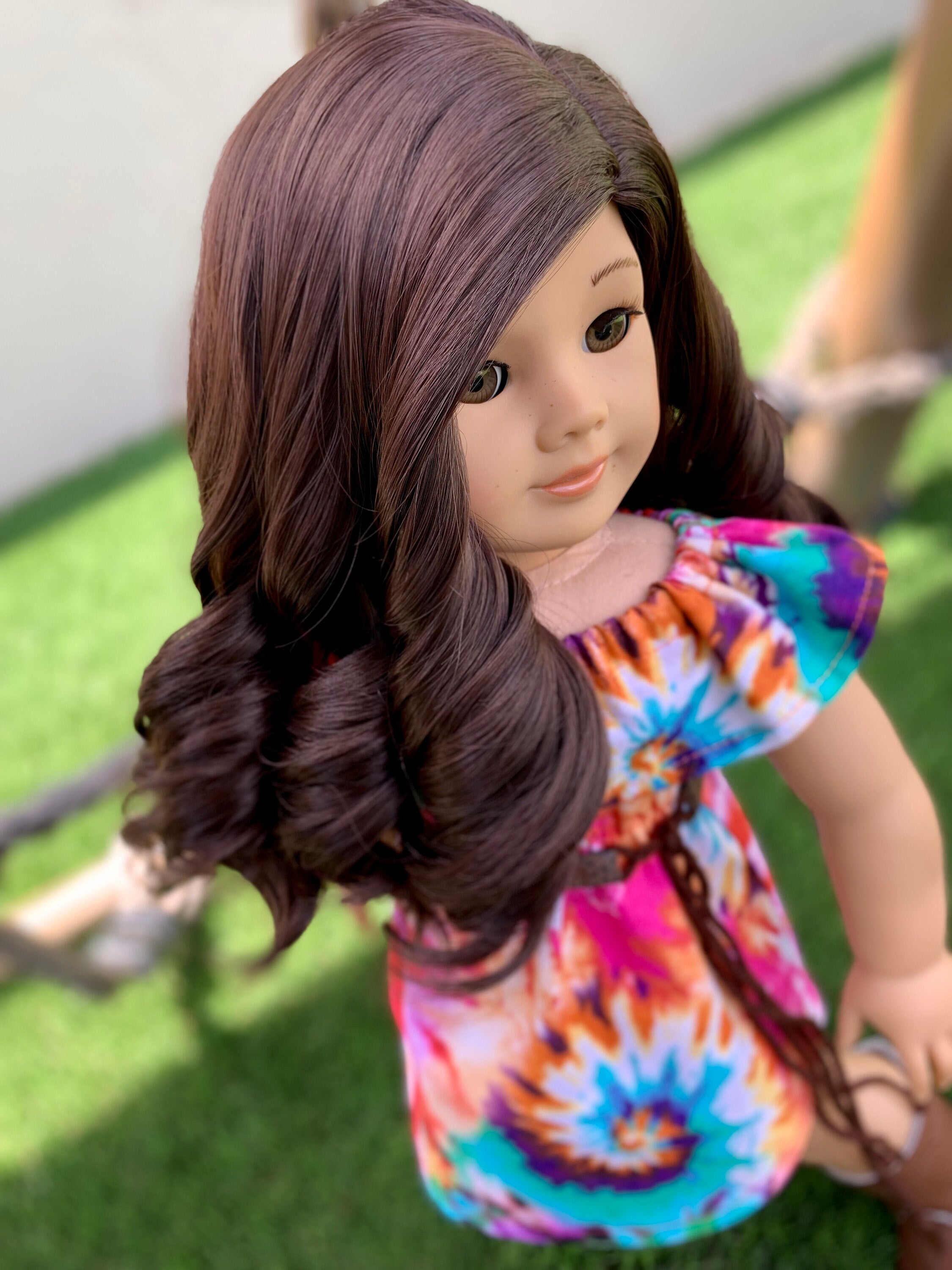 Custom 18 Inch Doll Wig PASTEL RAINBOW 2.0 18inch Doll Wigs , Doll of A  Kind, 10-11 Head Size, Fit 18dolls OG Blythe Gotz Madame 