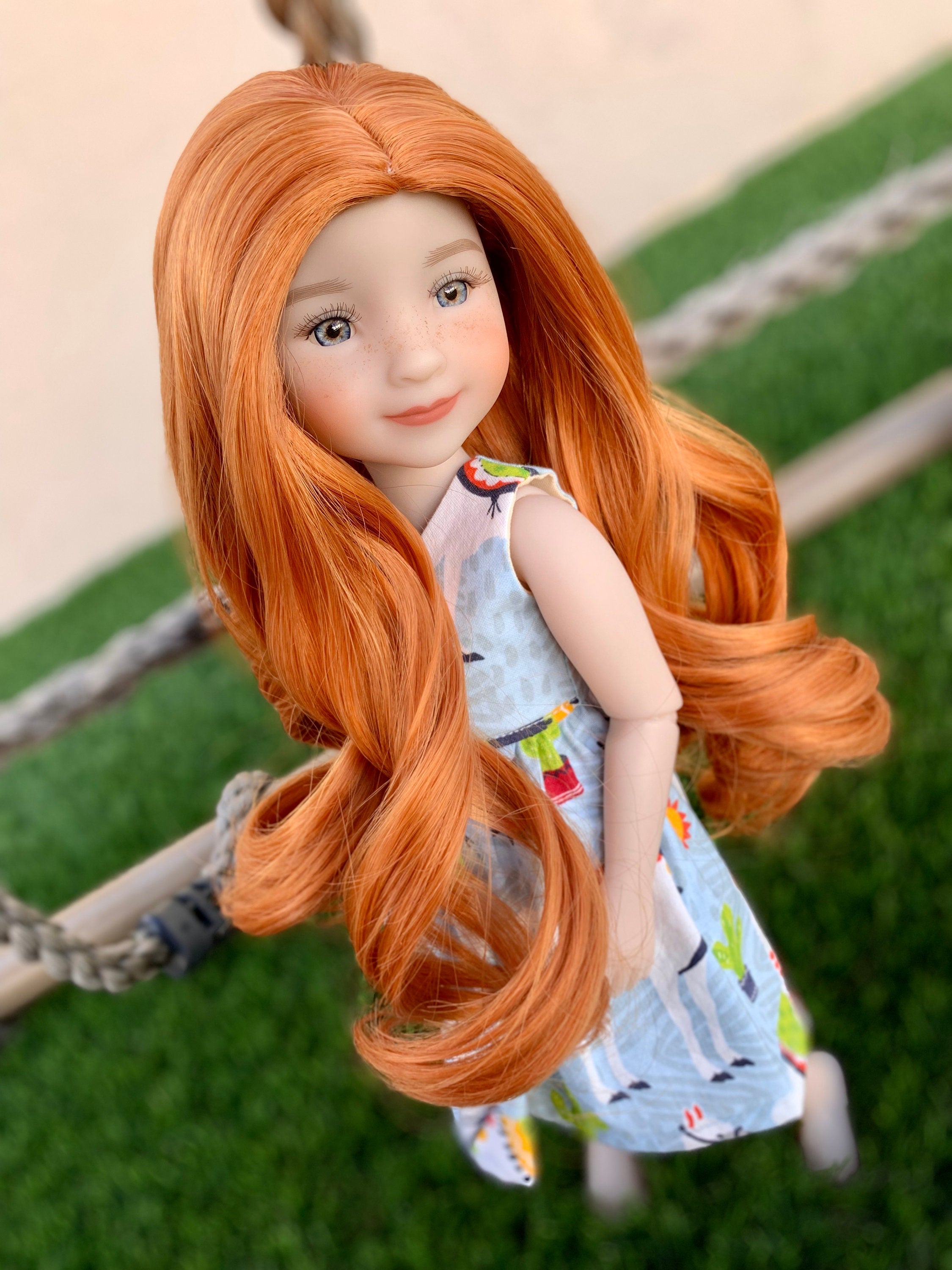 Lurrose 6pcs Doll Wig Doll Hair for Crafts Straight Wigs Americn Girl Dolls  Girls Toys Straight Human Hair Wigs Barberries Doll Hairpiece Do It