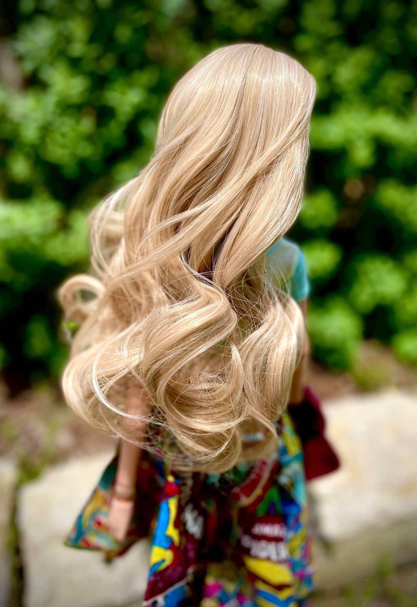 Custom doll Wig for Smart Dolls- Heat Safe - Tangle Resistant- 8.5" head size of Bjd, SD, Dollfie Dream dolls blonde curls