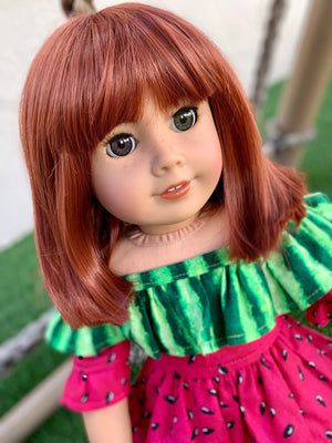 Custom Doll Wig for 18 American Girl Dolls Tangle Resistant Fits 10-11 Head  Size of 18 Dolls OG Blythe BJD Gotz 