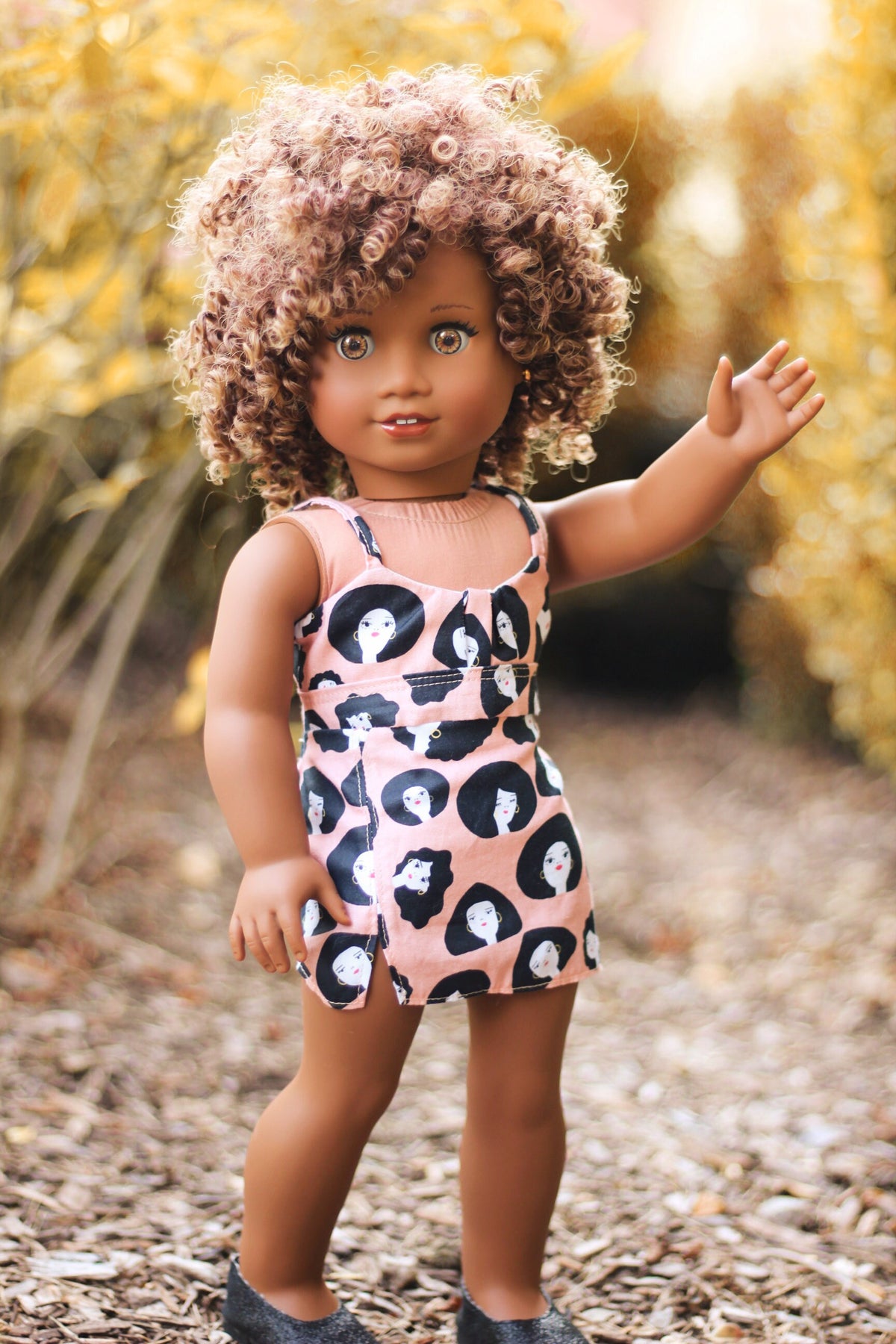Custom doll wig for 18" American Girl Dolls-Heat Safe-Tangle Resistant-fits 10-11" head size of 18" dolls OG Journey Gotz AA Ombre