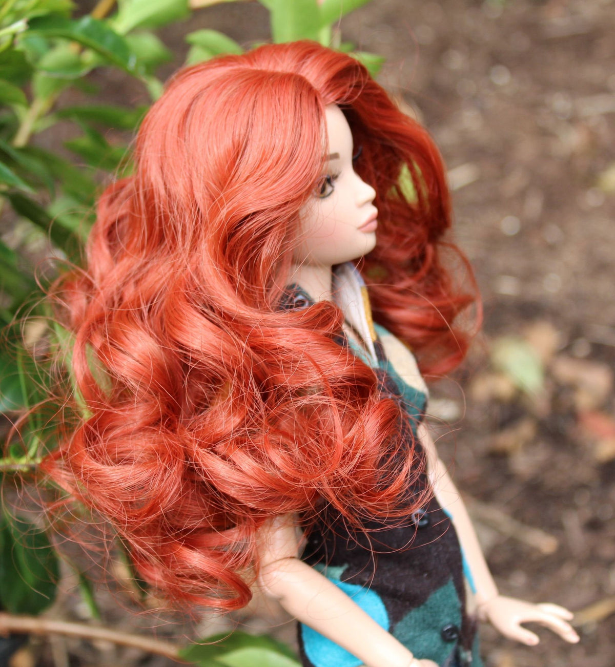 Custom WIG for head size 7-8" Tonner Ellowyne, My Meadow Avery, Mini Pal Maru and Friends, Liz Frost girls  Fits like a 7.25"