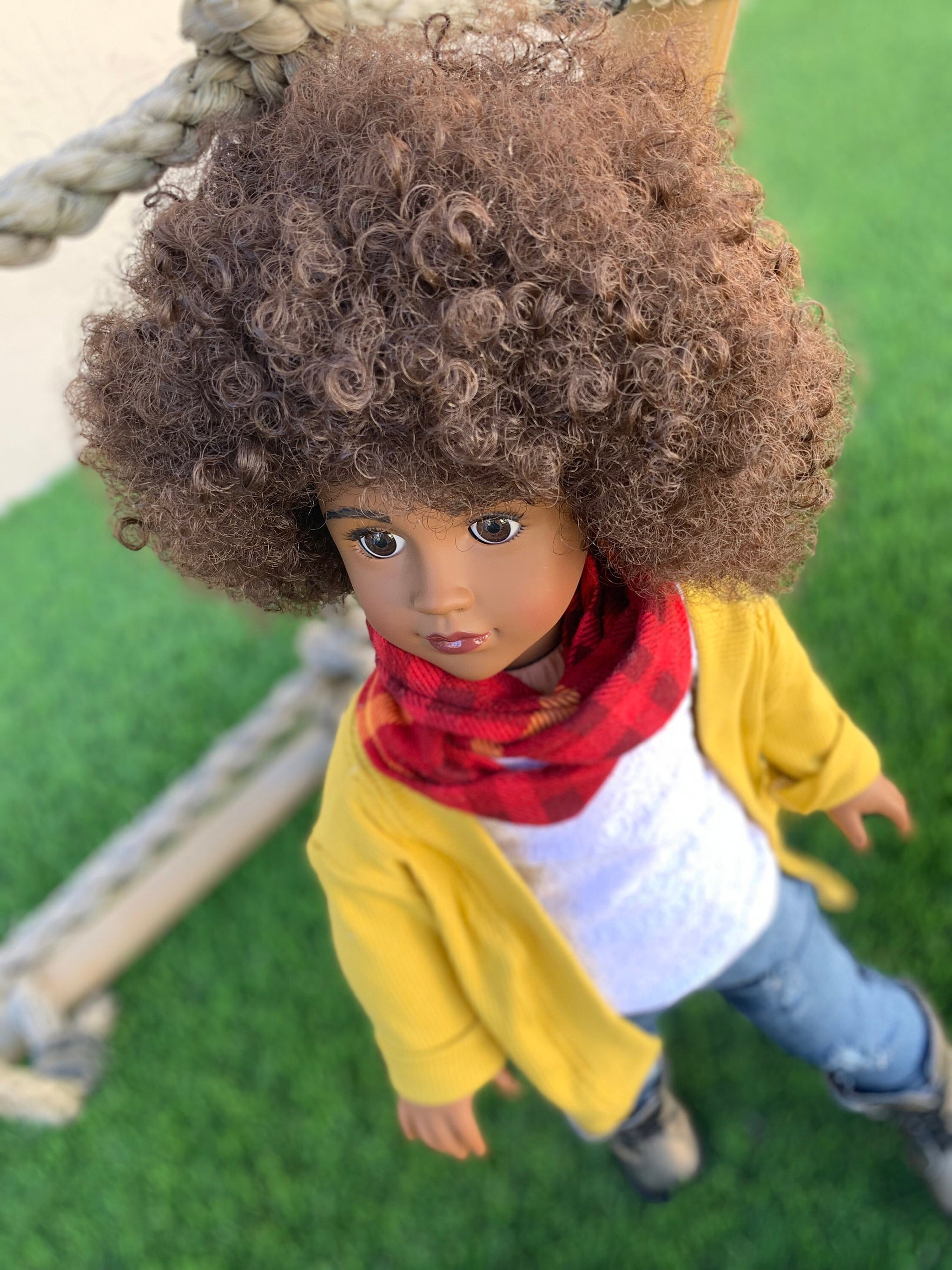 Afro doll wig hotsell