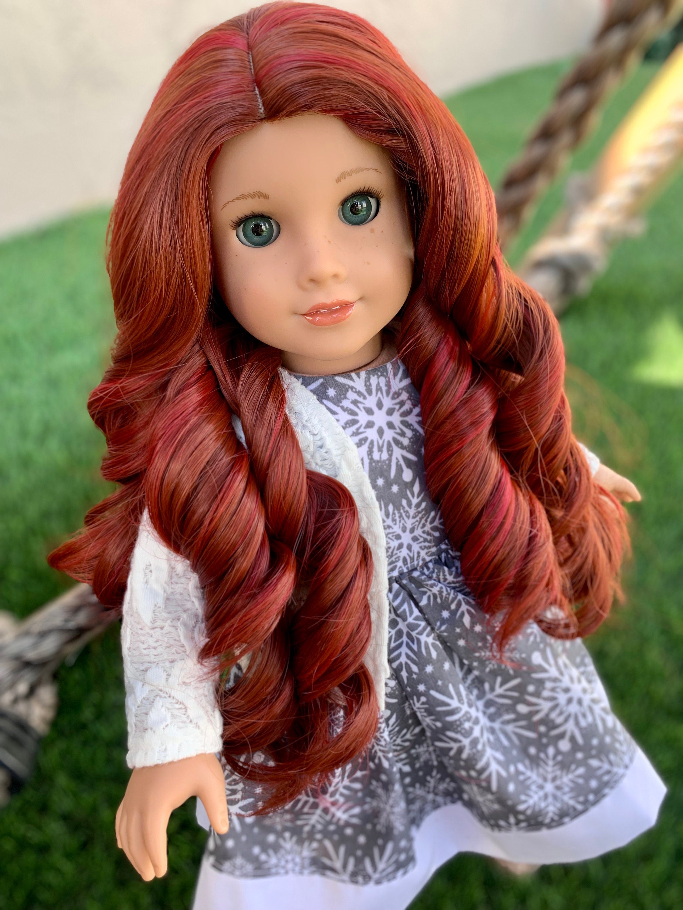 Custom doll wig for 18 American Girl Dolls - Heat Safe - Tangle