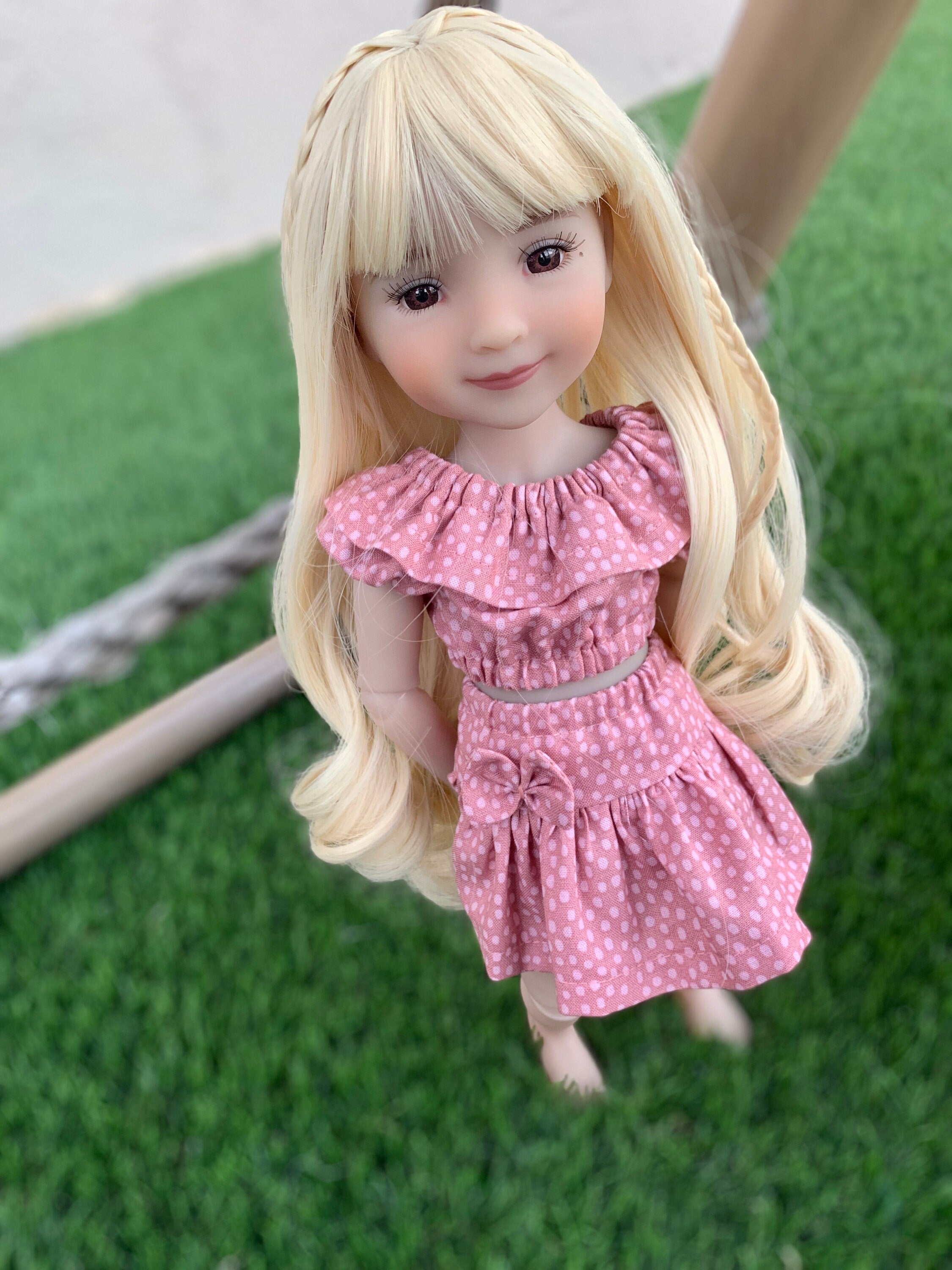 Custom doll WIG for 14 American Girl Dolls - Heat Safe-Tangle