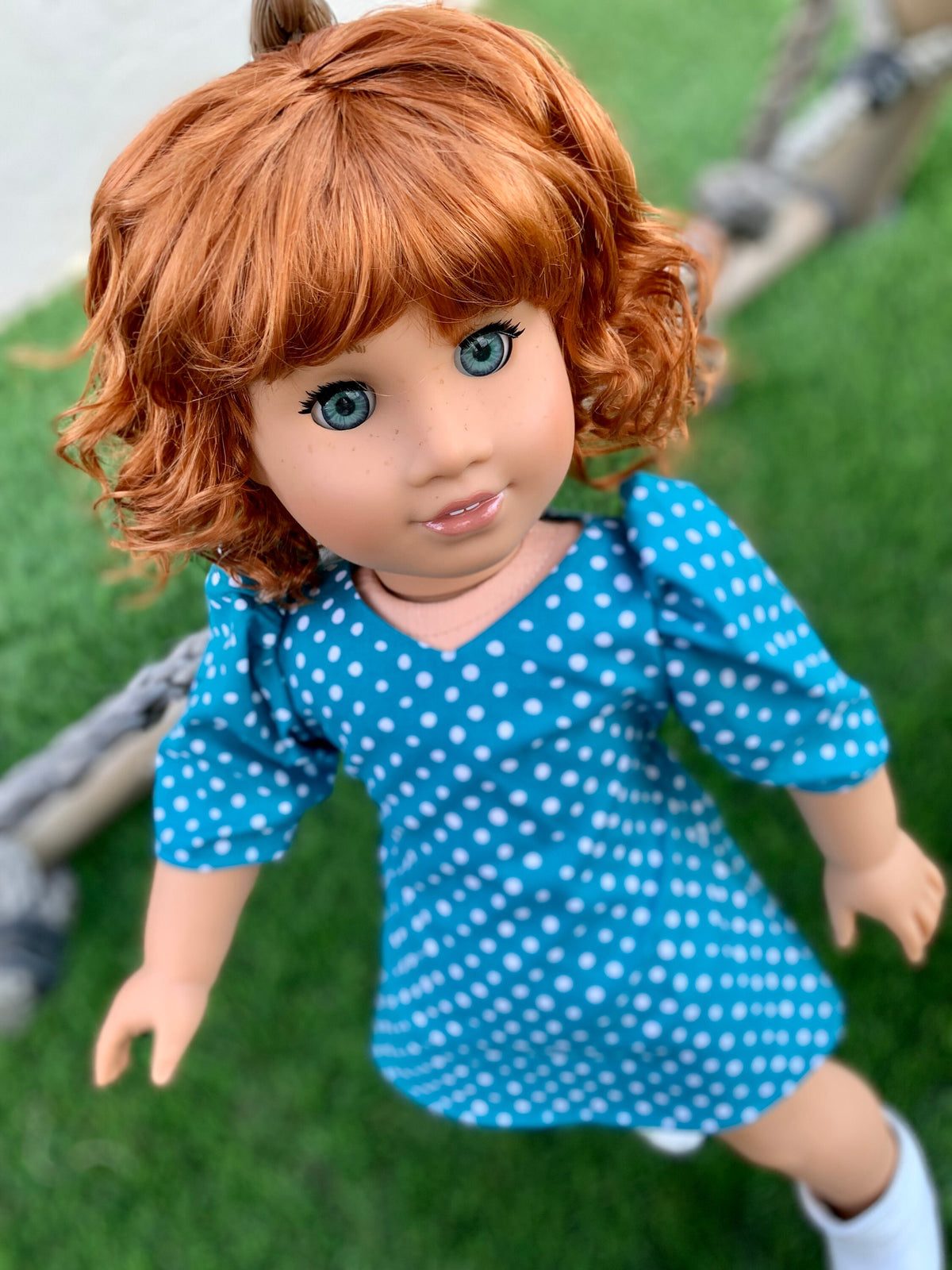 PREORDER Custom doll wig for 18" American Girl Dolls - Vegan Mohair - fits 10-11" head size of  dolls such as OG Blythe BJD Gotz meadowdolls