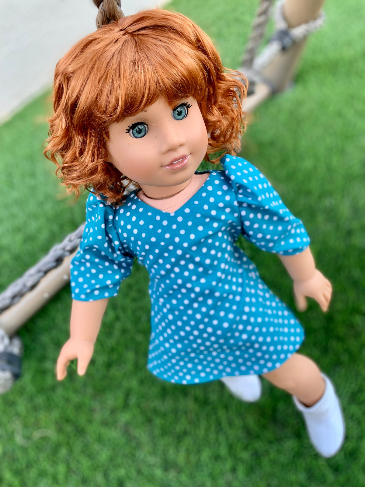 PREORDER Custom doll wig for 18" American Girl Dolls - Vegan Mohair - fits 10-11" head size of  dolls such as OG Blythe BJD Gotz meadowdolls