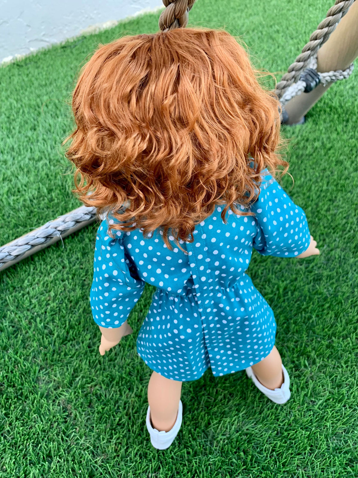 PREORDER Custom doll wig for 18" American Girl Dolls - Vegan Mohair - fits 10-11" head size of  dolls such as OG Blythe BJD Gotz meadowdolls