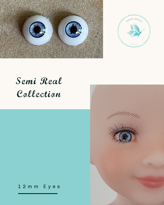 Natural Ruby Red Fashion Doll Eyes , realistic doll eyes, doll eyes replacement, 12mm Fit RRFF, BJD, Robert Tonner Ellowyne Doll & similar