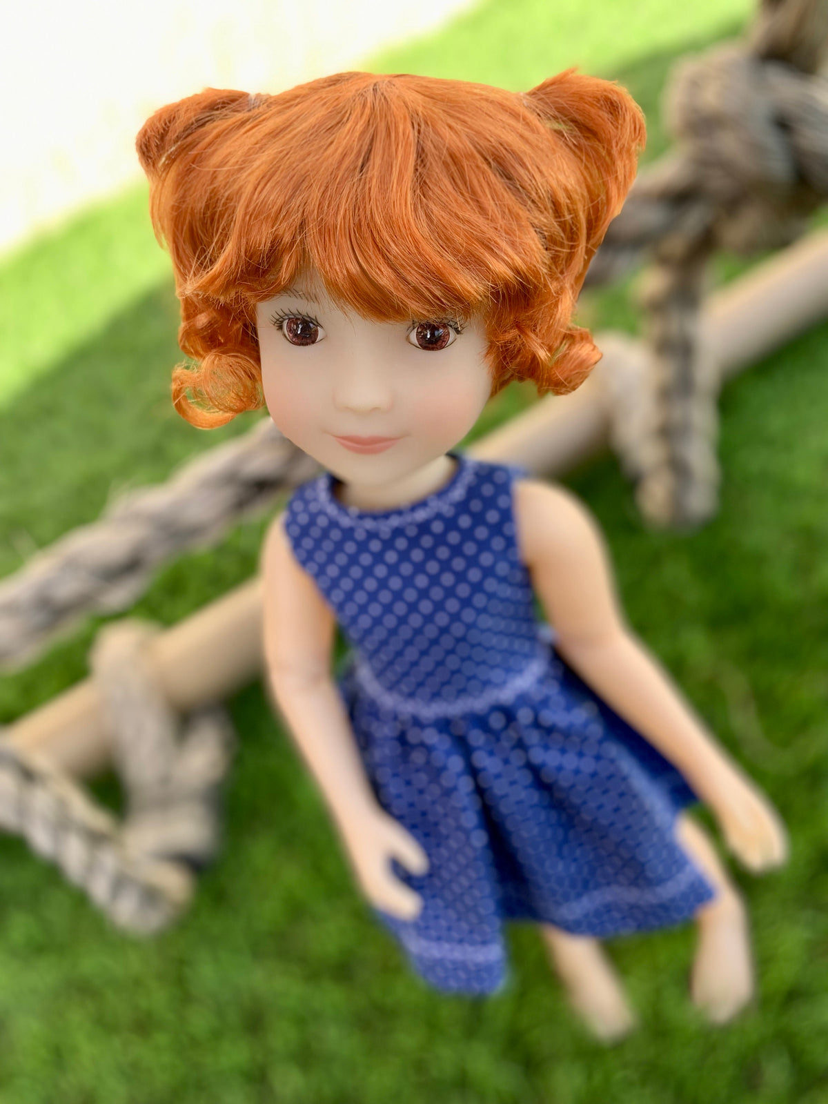 Custom WIG for 13" Dianna Effner Little Darling head size 7-8" Siblies, Ellowyne, My Meadow Avery, Mini Pal Maru & Friends, Liz Frost girls