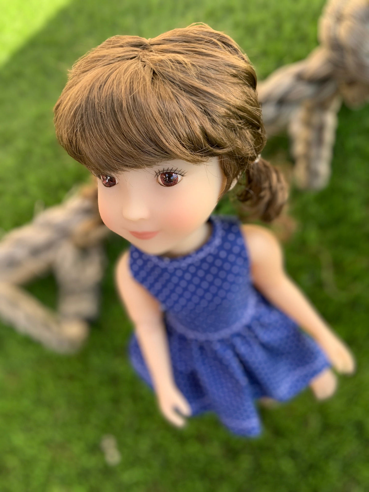 Custom WIG for 13" Dianna Effner Little Darling head size 7-8" Siblies, Ellowyne, My Meadow Avery, Mini Pal Maru & Friends, Liz Frost girls